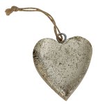 Holzherz mit Goldfolie 5x5cm mit Schnur