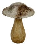 Holz-Pilz mit Gold-Finish zum Stellen
