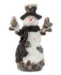 Schneemann mit Bibelchen und Glitzer