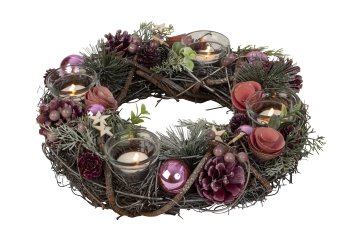 Advent wreath round in