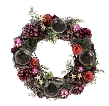 Advent wreath round in