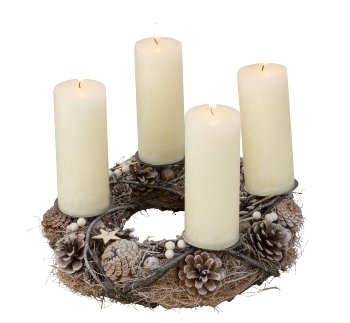 Advent wreath round in