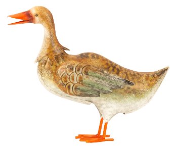 Metal duck for standing h=23,5m w=28cm