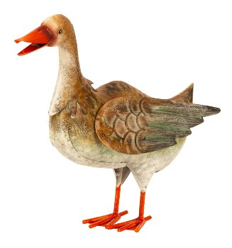 Metall Ente zum Stellen h=23,5cm b=28cm