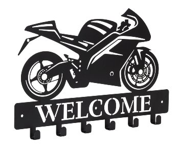 Metal key board black "Motorbike &