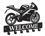 Metal key board black "Motorbike &