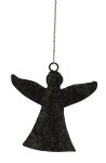 Metal angel black for hanging