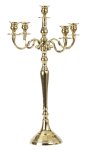 5-armed candleholder gold plated h=60cm