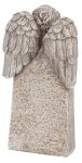 Tomb angel behind stone "Wir