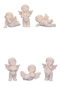 Baby angel standing & lying h=3-5cm