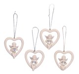 Angel heart for hanging in diamond-heart