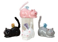 Money cat 4 colors assorted h=9cm b=19cm