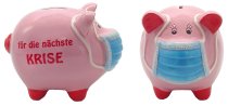 Corona money pig with mask "für die