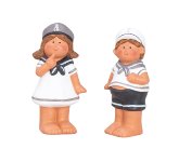 Navy kids boy & girl standing h=12cm