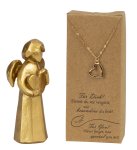 Geschenk-Set: Engel aus Poly mit Herz