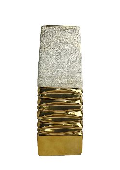 Vase modern "gold" h=33cm b=12cm