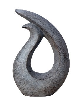 Skulptur Steinoptik anthrazit h=39,5cm