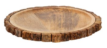 Wooden tray d=28cm