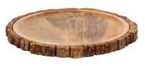 Wooden tray d=28cm