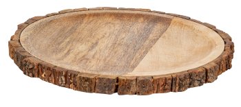 Wooden tray d=33cm