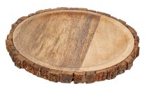 Holz-Tablett d=33cm