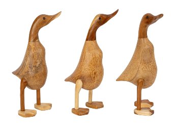 Holz-Enten naturfarben (S) h=30-35cm