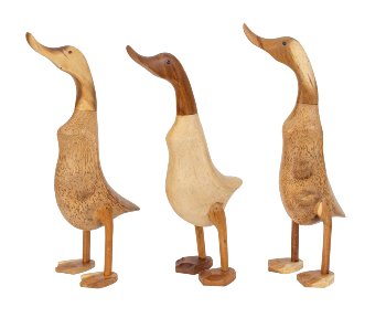 Holz-Enten naturfarben (M) h=43-46cm