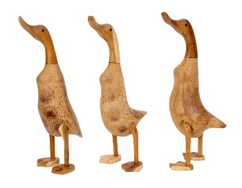 Holz-Enten naturfarben (L) h=47-50cm