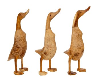 Holz-Enten naturfarben (L) h=47-50cm