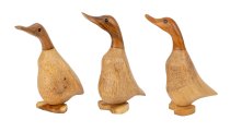Holz-Baby Ente naturfarben h=17-20cm