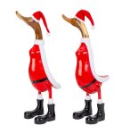 Holz-Ente Nikolaus-Bemalung (L)