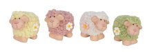 sheep with curly hair h=7,5cm w=8cm