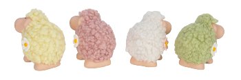 sheep with curly hair h=7,5cm w=8cm
