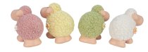 sheep with curly hair h=13cm w=15cm