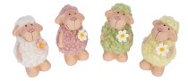 sheep with curly hair standing h=9cm