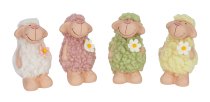 sheep with curly hair standing h=9cm