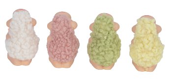 sheep with curly hair standing h=9cm