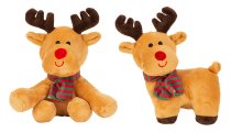 Plush reindeer with red noise & Scarf