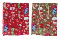 Gift bag 'x-mas design' 22,8x18,4x10,2cm