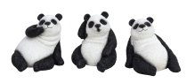 Panda bear h=8,5-11cm w=11cm asst.