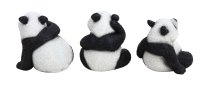Panda bear h=8,5-11cm w=11cm asst.