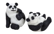 Panda bear h=8+10cm w=10+10,5cm asst.
