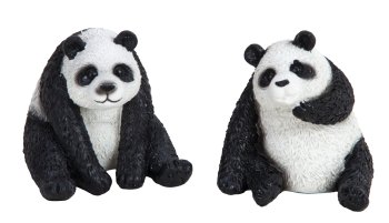 Panda bear h=6,5cm w=6,5cm asst.