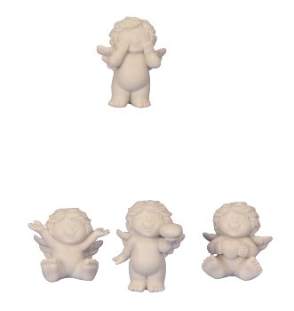 Baby angel sitting & standing h=5-6,5cm