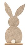 Felt easter rabbit brown for standing