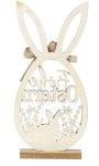 wooden easter rabbit egg for standing