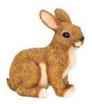 Eastern rabbit brown sitting h=15cm