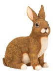 Eastern rabbit brown sitting h=31cm