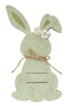 Felt rabbit mint green with slit for