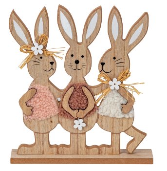 Holz Hasen h=23cm b=20,5cm